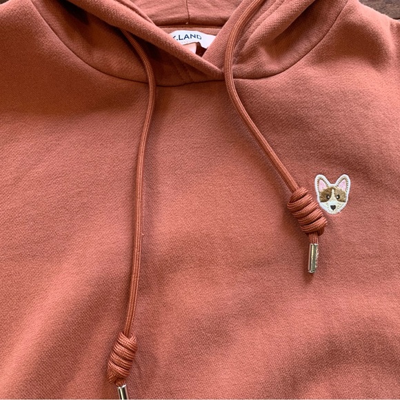 SHEIN| Earthy orange fleece soft hoodie size:XS - Picture 2 of 4